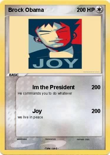 Pokemon Brock Obama
