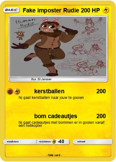 Pokemon Fake imposter Rudie