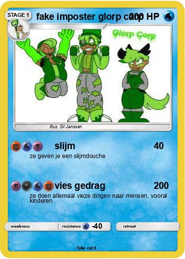 Pokemon fake imposter glorp corp