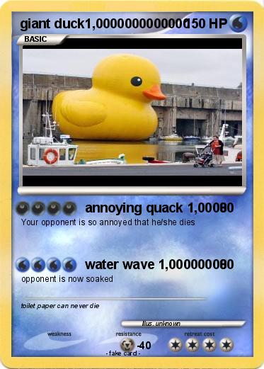 Pokemon giant duck1,0000000000000