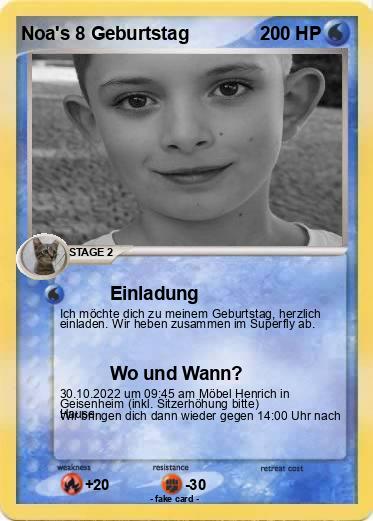 Pokemon Noa's 8 Geburtstag