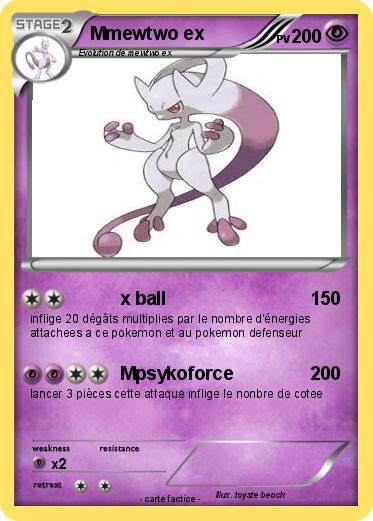Pokemon Mmewtwo ex