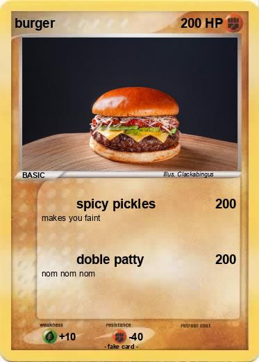 Pokemon burger