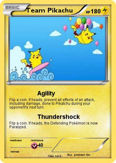Pokemon Team Pikachu