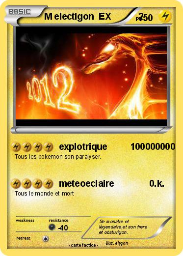 Pokemon M electigon  EX           2