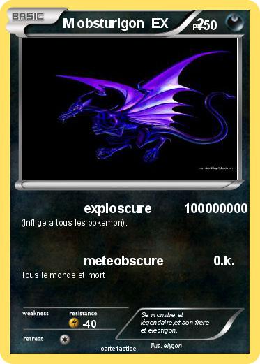 Pokemon M obsturigon  EX        2