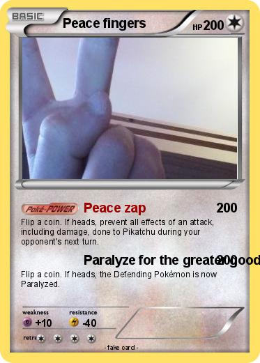 Pokemon Peace fingers