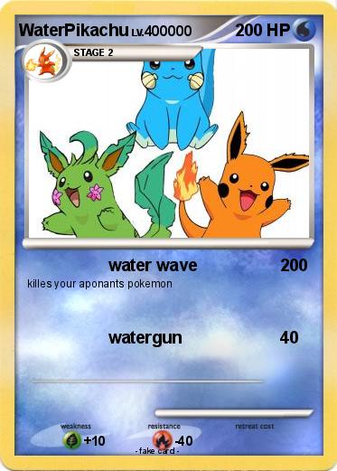 Pokemon WaterPikachu