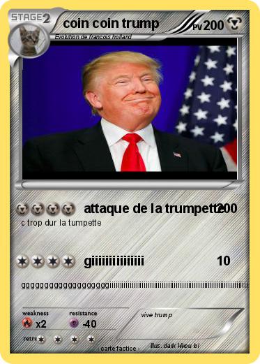 Pokemon coin coin trump