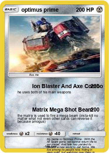 Pokemon optimus prime