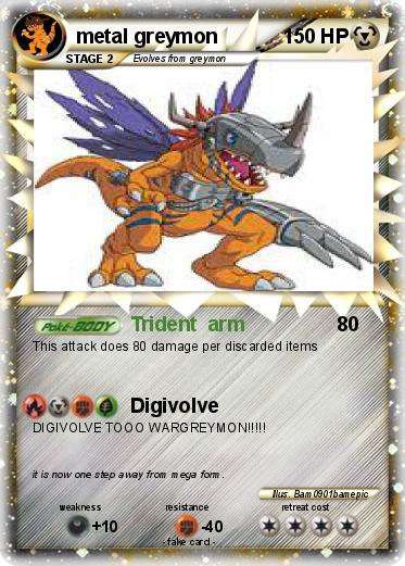 Pokemon metal greymon