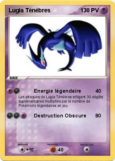 Pokemon Lugia Ténèbres