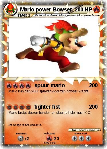 Pokemon Mario power Bowser
