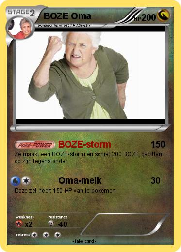 Pokemon BOZE Oma