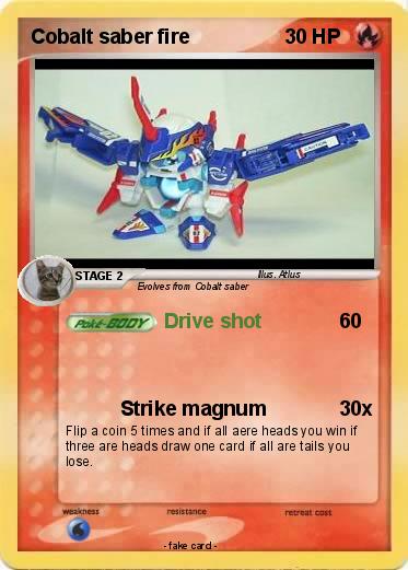 Pokemon Cobalt saber fire