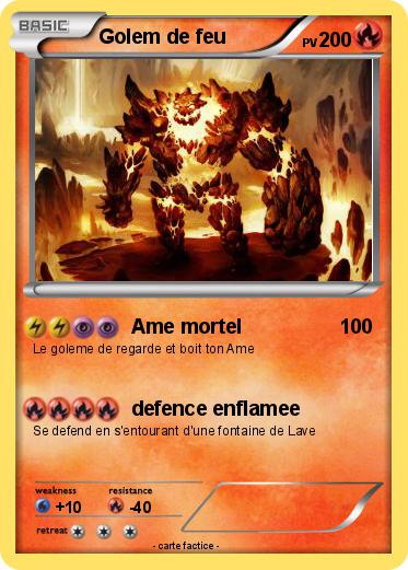 Pokemon Golem de feu