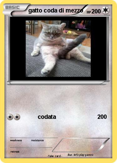 Pokemon gatto coda di mezzo