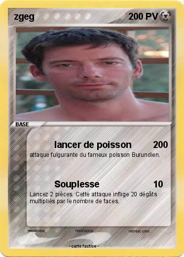 Pok mon Zgeg 3 3 Lancer De Poisson Ma Carte Pok mon