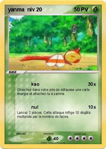 Pokemon yanma  niv 20