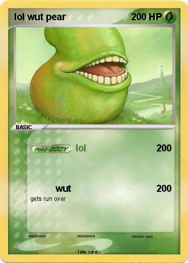 Pokemon lol wut pear