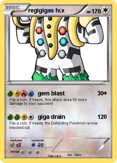 Pokemon regigigas lv.x