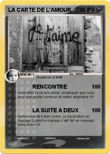 Pokemon LA CARTE DE L'AMOUR