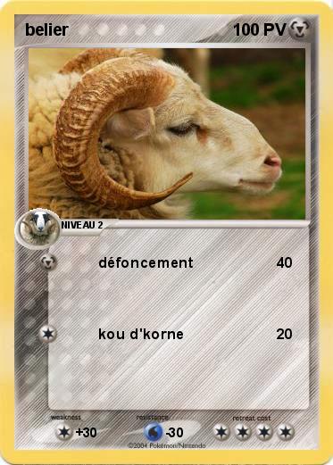 Pokemon belier