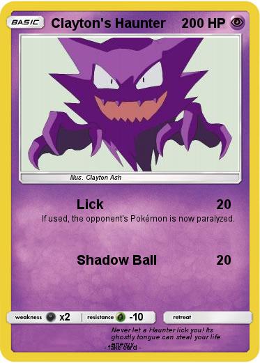 Pokemon Clayton's Haunter