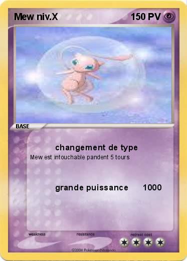 Pokemon Mew niv.X                       