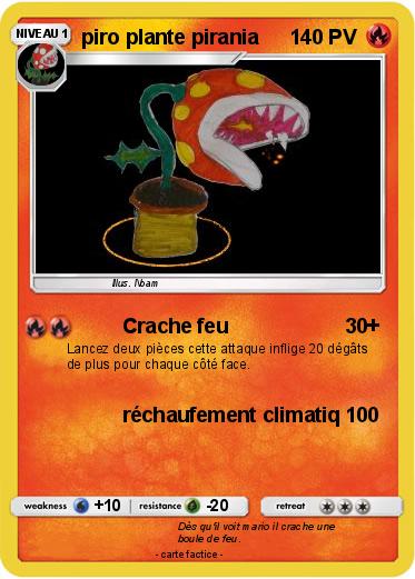 Pokemon piro plante pirania