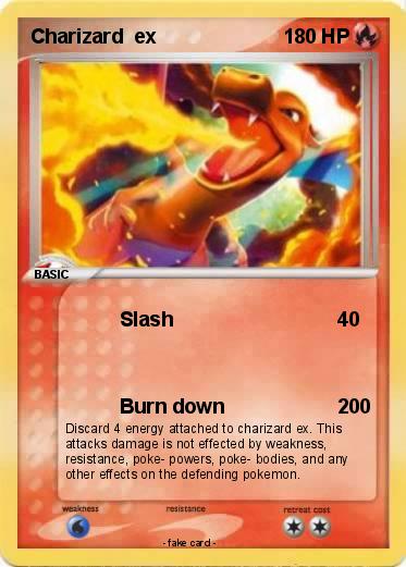 Pokemon Charizard  ex