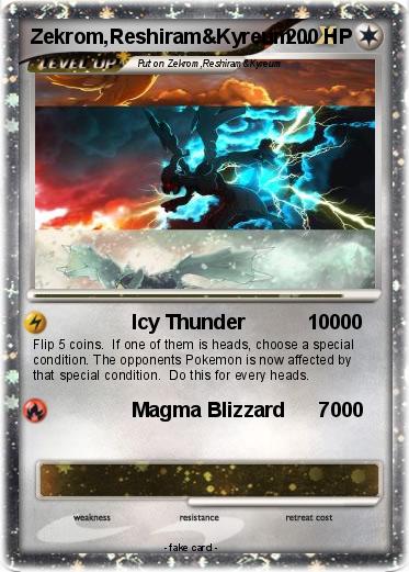 Pokemon Zekrom,Reshiram&Kyreum