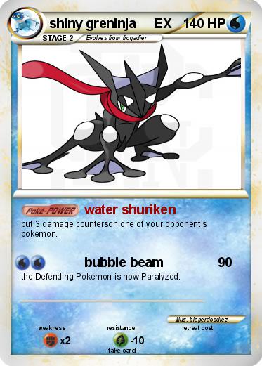 Pokemon shiny greninja     EX