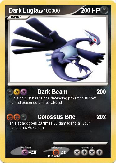 Pokemon Dark Lugia