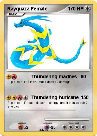 Pokemon Rayquaza Female