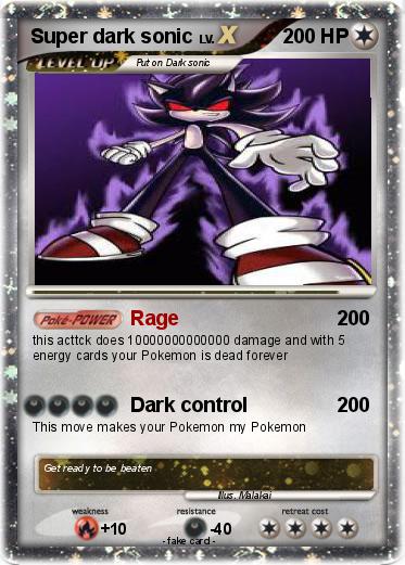 Pokemon Super dark sonic