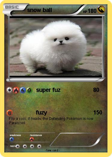 Pokemon snow ball