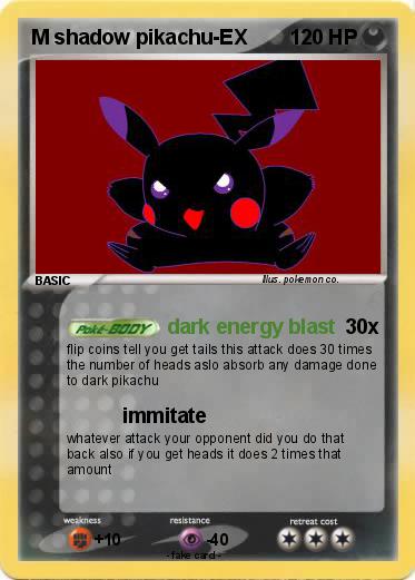 Pokemon M shadow pikachu-EX