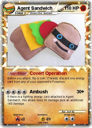 Pokemon Agent Sandwich
