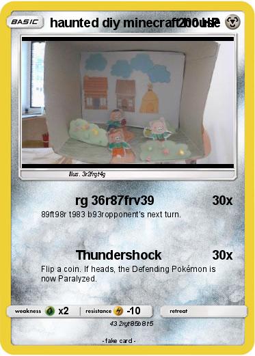 Pokemon haunted diy minecraft house