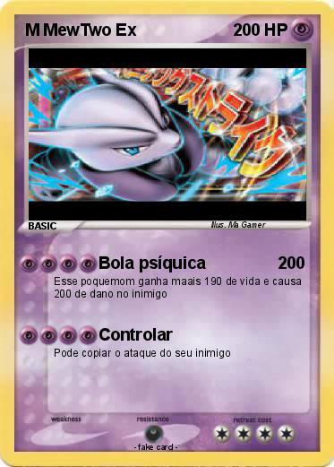 Pokemon M MewTwo Ex