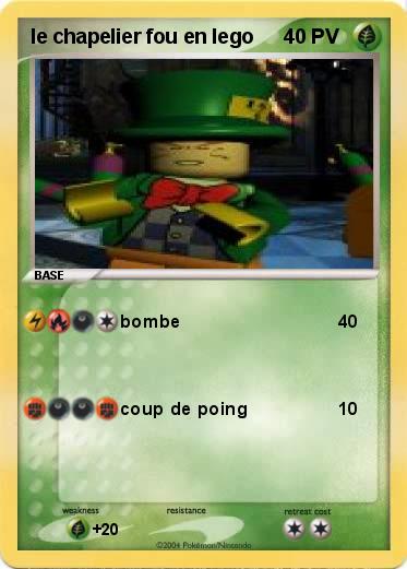 Pokemon le chapelier fou en lego
