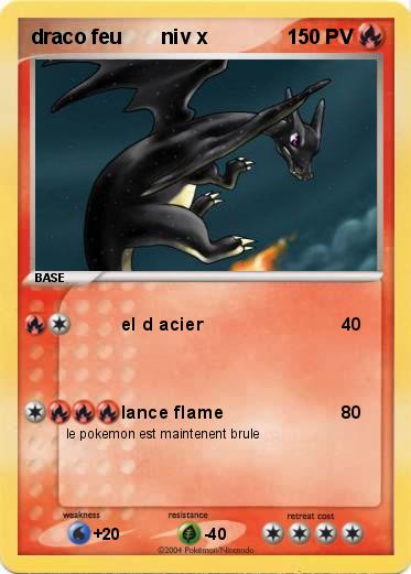 Pokemon draco feu       niv x 