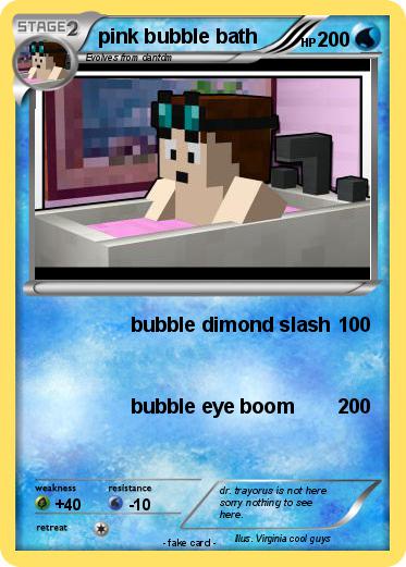 Pokemon pink bubble bath