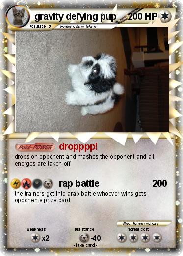 Pokemon gravity defying pup