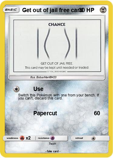 Pokemon Get out of jail free card