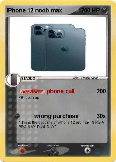 Pokemon iPhone 12 noob max