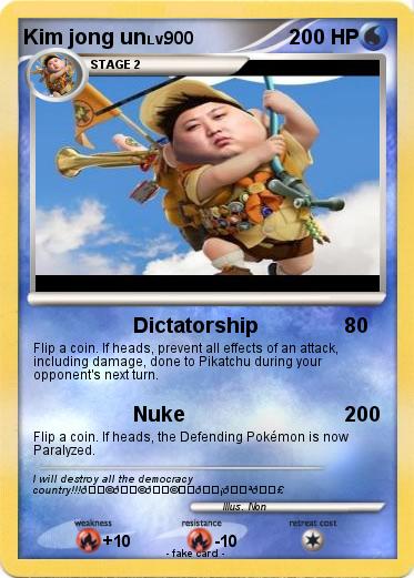 Pokemon Kim jong un