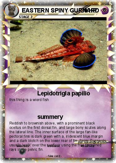 Pokemon EASTERN SPINY GURNARD