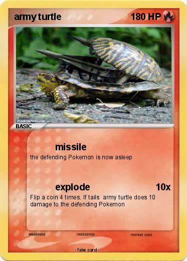 Pokemon army turtle